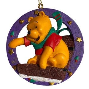 1990s Disney Winnie the Pooh Christmas Ornament Resin